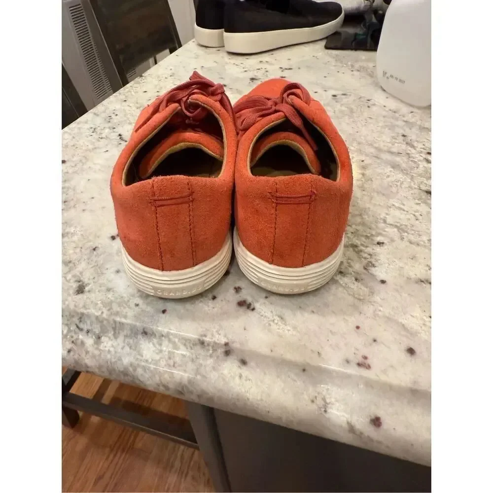 Cole Haan Grand 0.S Orange Suede Sneakers sz 10-1/2